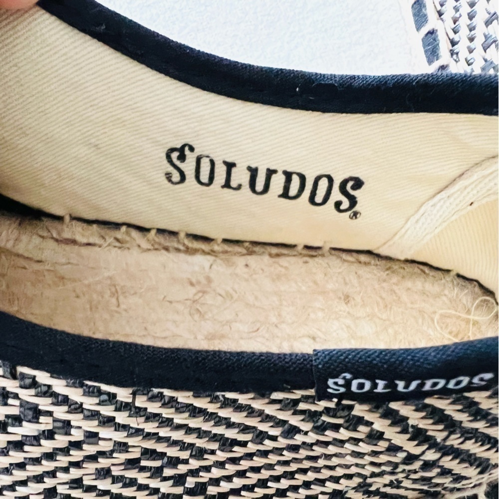 Soludos Lace Up Espadrilles In Black Natural - Flats - Picture 12 of 15